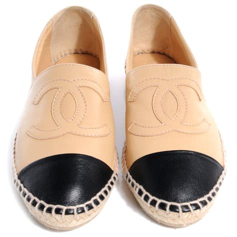 chanel lambskin espadrilles